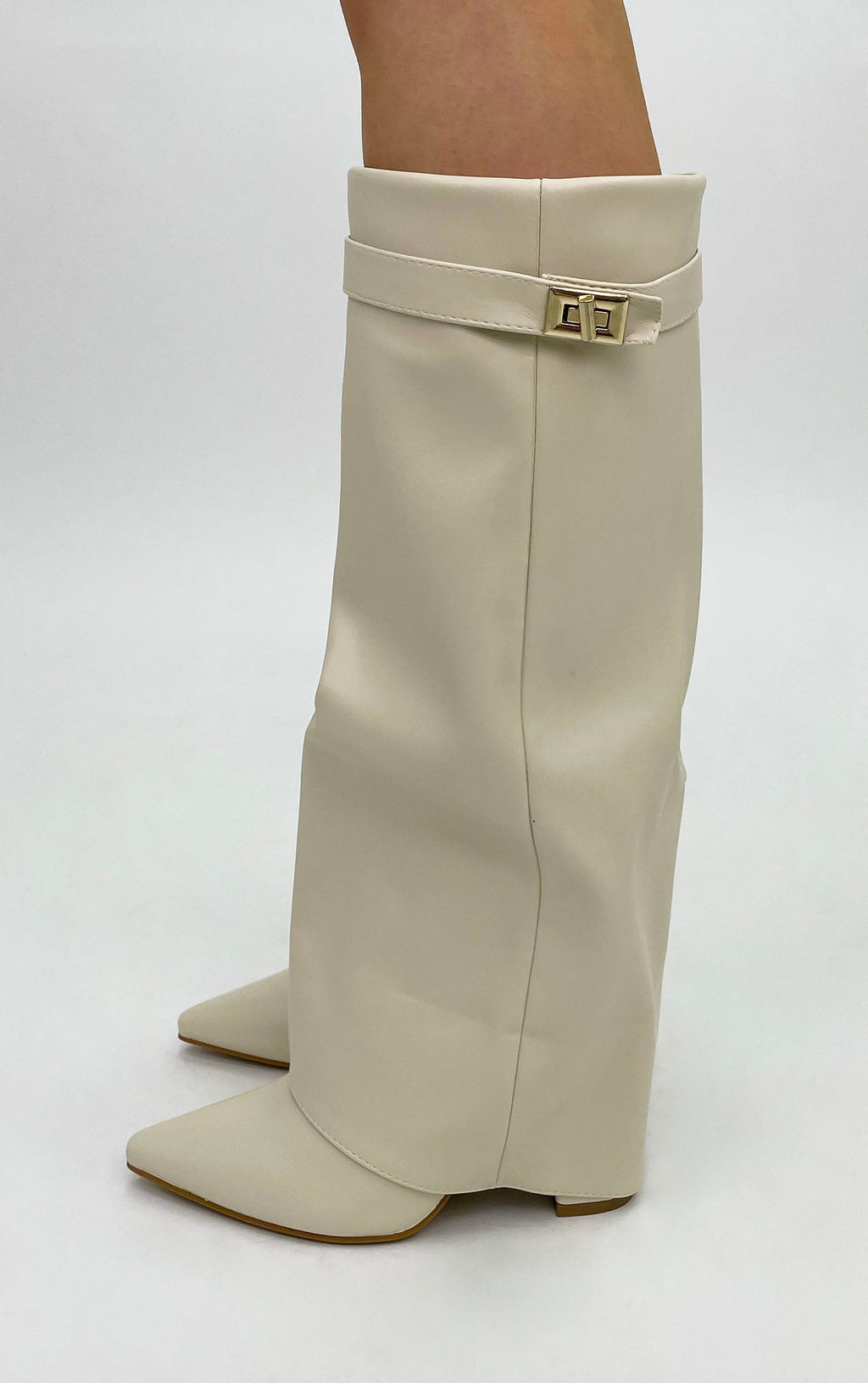 Calianté Shark Boots Kunstleder - Weiß