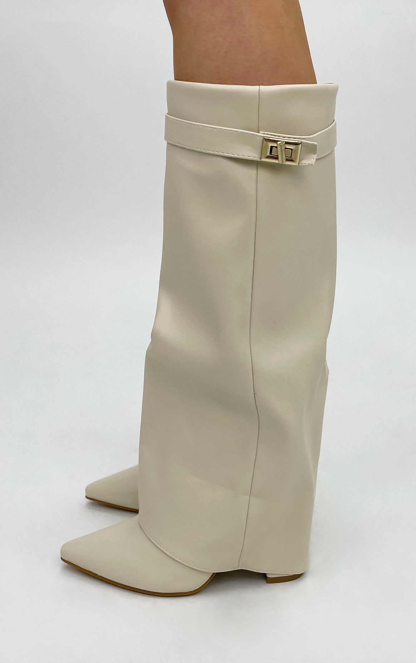 Calianté Shark Boots Kunstleder - Weiß
